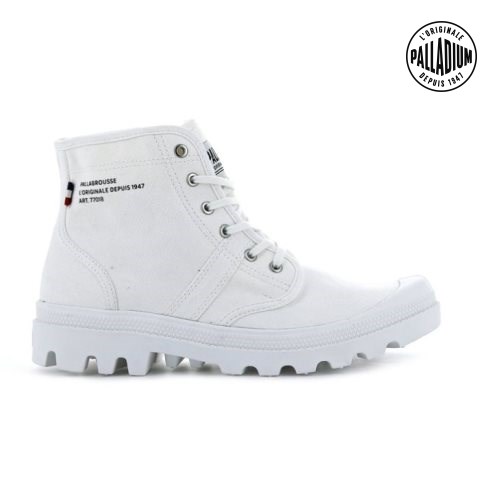 Palladium Pallabrousse Legion Women's Boots White | UK V287-OIQ